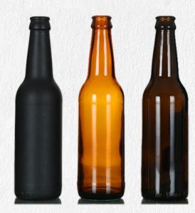 330ml beer bottles amber black