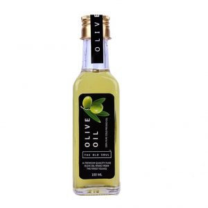 Square 100ml olive oil clear bottle custom label leaking-proof