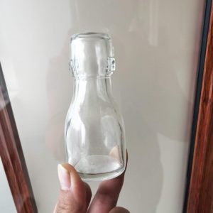 Mini swing top candy glass bottle 60ml cute printings