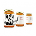 Round honey jam glass jar 180ml 280ml 380ml 500ml 730ml