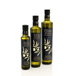 Ins round green 250/500/750ml olive oil bottle custom label