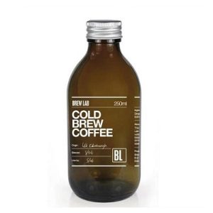 amber round 250ml cold brew coffee glass bottle
