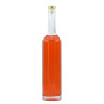 Ins hotsale 700ml fruit wine glass bottle with cork custom printing