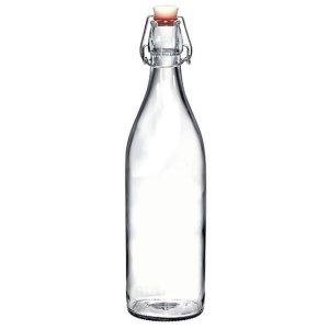 1L still water crystal glass bottle swing top