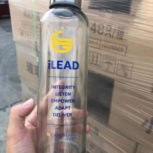 750ml water milk tea glass bottle with stainless cap