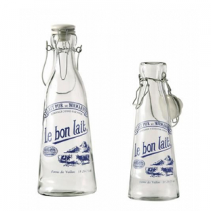 1L glass milk juice bottle swing top