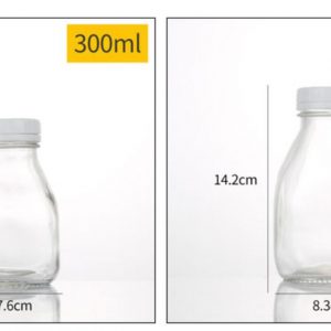 16oz juice glass bottle custom printing