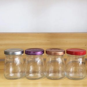 Glass bird nest jar anti tamper lid
