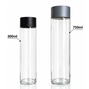 Voss glass water bottle