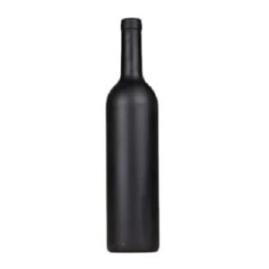 Black glass wine bottle 750ml