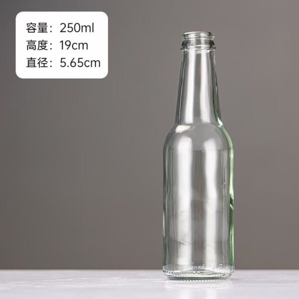 beer bottle transparent 250ml