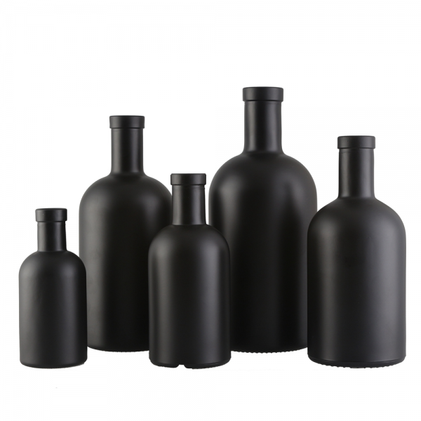 black liquor bottles