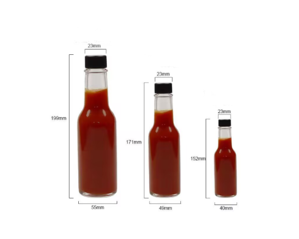 sauce bottle sizes