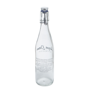 sparkling waters glass bottle