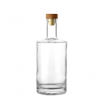 700ml round tall Vodka glass bottle