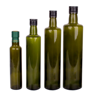 Green 500ml olive oil glass bottle