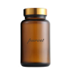 frosted amber glass tablet bottles