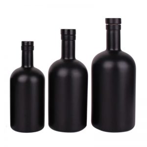 black liquor bottles