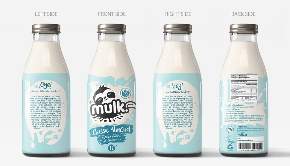 milk bottle designing