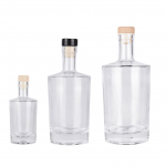 Galileo style vodka glass bottle with cork