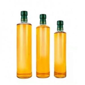Clear round shape glass bottle for Olive oil