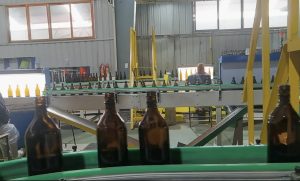 amber bottle production and inspection