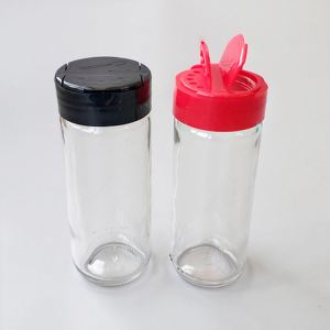 100ml glass spice jars with two sides shaker