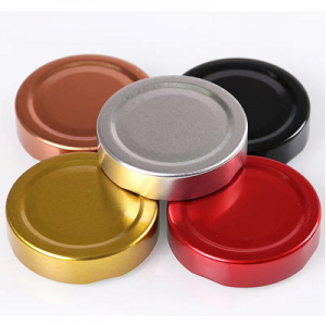 Rose golden metal lid colorful lug caps