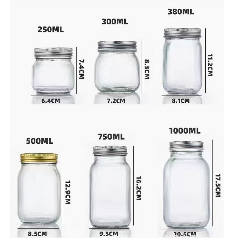 10oz straight sided glass storage jars - Glass bottle manufacturer-MC Glass