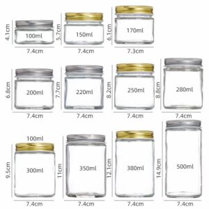 Luxury Creative Mason Jar Spices Borosilica Glass Jars With Lid Sealed  Kitchen Storage Bottle Coffee Sugar Bulk Container Candy Cans,Creative  Mason Jar Spices Borosilica Glass Jars With Lid Sealed Kitchen Storage  Bottle