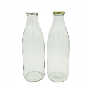 Milk glass bottle 1000ml