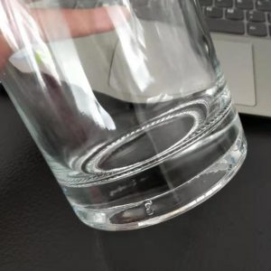 Glass beverage whiskey bottle