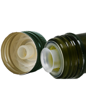 Antique green 500ml round olive oil glass bottles