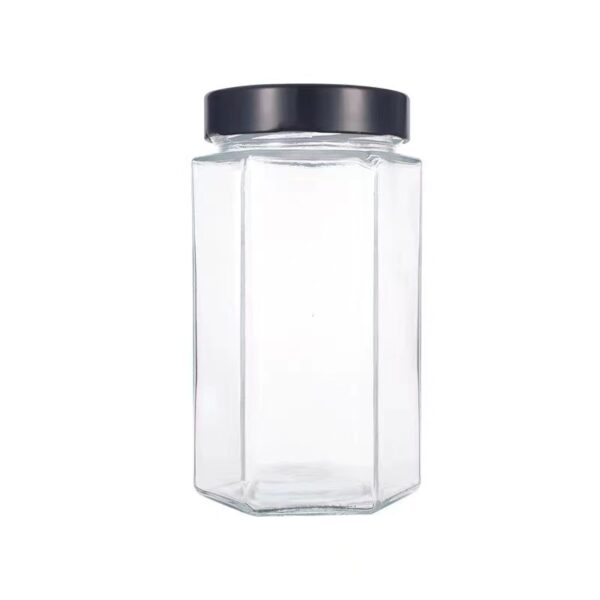 empty glass jar with lid