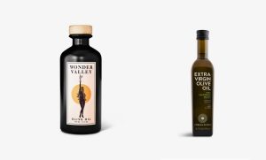 luxury Olive oil bottles
