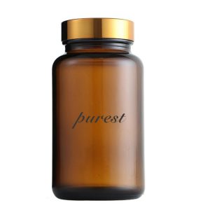 frosted amber pill jars