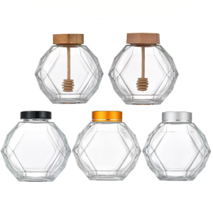diamond shape honey jars