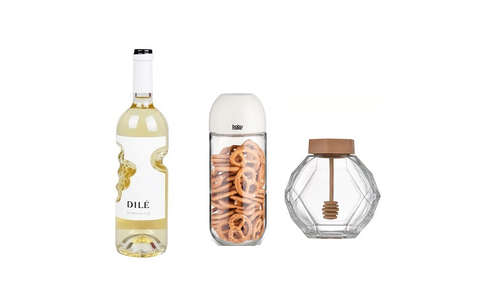 Glass juice bottle 750 ml (cap gold) - Sustainable lifestyle