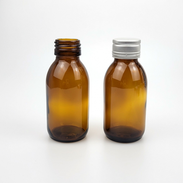 100ml syrup bottle with metal lid