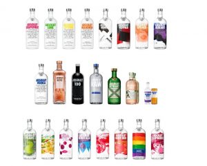 designed liquor bottles