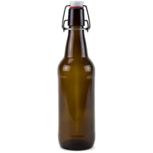 Amber 500ml swing top beer glass bottle