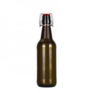 Amber 500ml swing top beer glass bottle