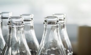 glass soda water bottles