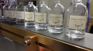 glass bottle labeling