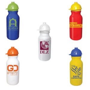 Bottles With Safety Helmets