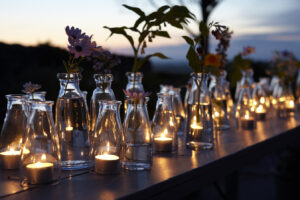 glass bottle design for candle holder