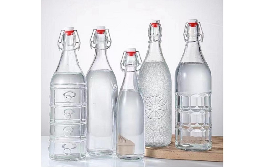 custom glass water bottles swingtop