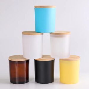 custom colored candle jars