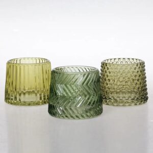embossed texture candle vessels