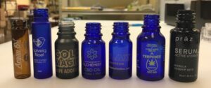 branded glass medicine bottles